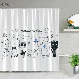 Childrens Animal Dog Shower Curtain